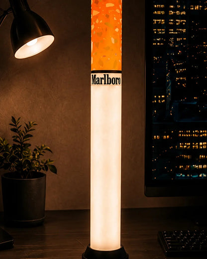 🚬 Cigarette Tube Shaped Style Floor Lamp | Retro Industrial Novelty Ambient Light