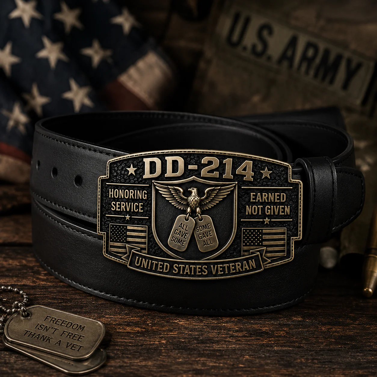 🔥LAST DAY 50% OFF-🎖️DD-214 Veteran Honor Belt Buckle (✨2026 Limited Edition)
