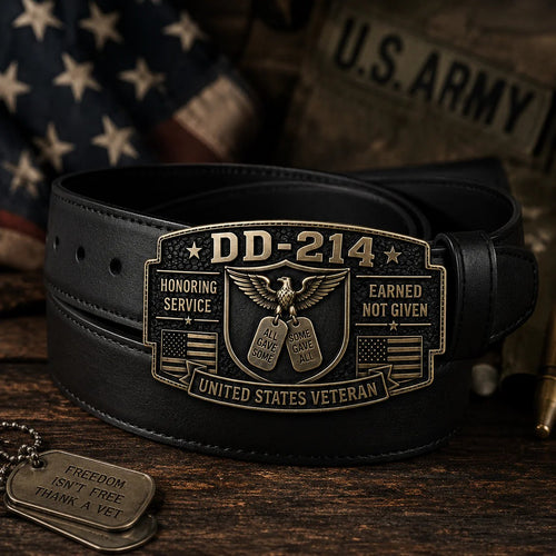 🔥LAST DAY 50% OFF-🎖️DD-214 Veteran Honor Belt Buckle (✨2026 Limited Edition)