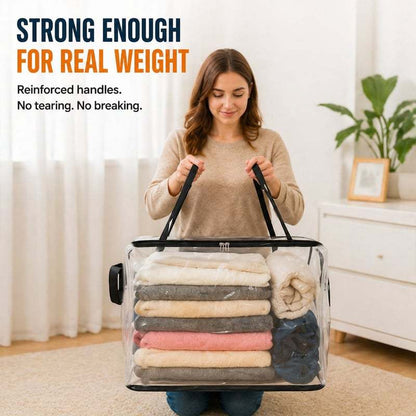 🔥Last Day 50% OFF-📦️Large Dustproof Storage Box with Handle📦️
