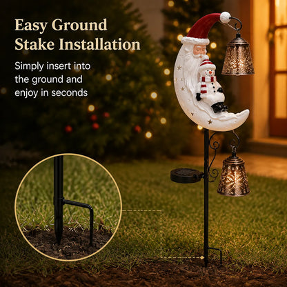 🔥LAST DAY 50% OFF - 🔔 Christmas Moon Solar Stake Light