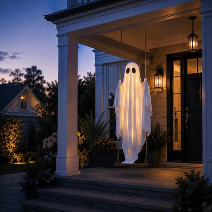 🔥 Last Day 50% OFF - Halloween Hanging Swing Ghost