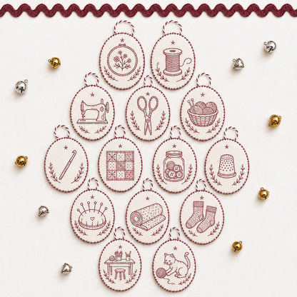 🧵Beginner-Friendly DIY Heirloom Oval Embroidery Ornament Kit Collection | Complete Kit with All Tools & Step-by-Step Guide Included 💕