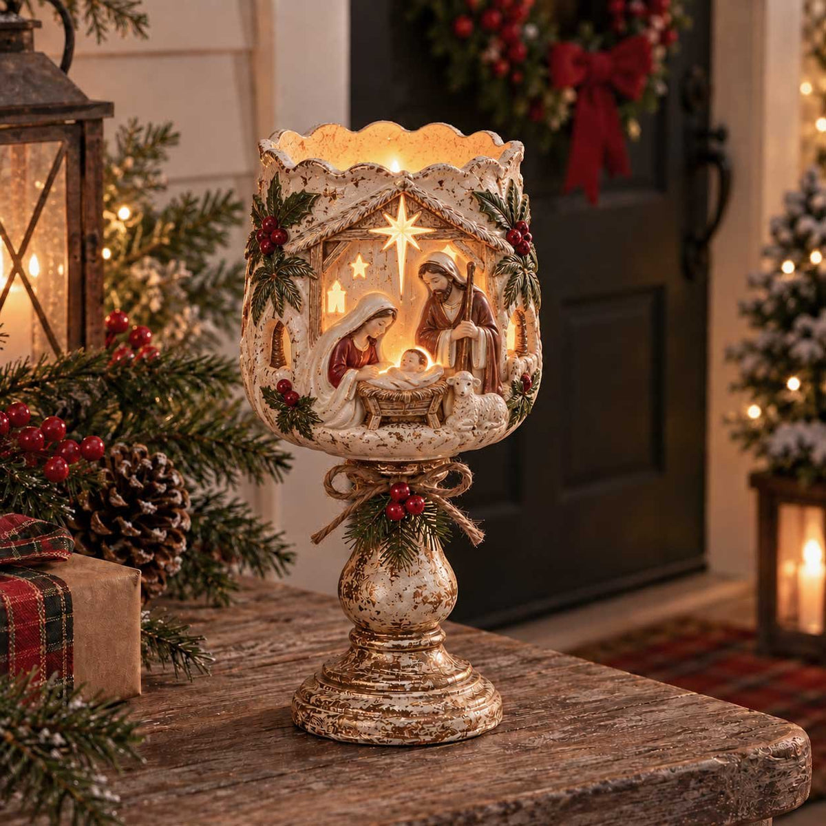 🎄Last Day 49% OFF - Christmas Heirloom Glow Candle Holder Collection