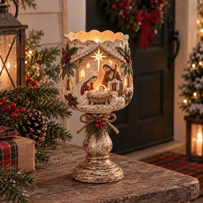 🎄Last Day 49% OFF - Christmas Heirloom Glow Candle Holder Collection