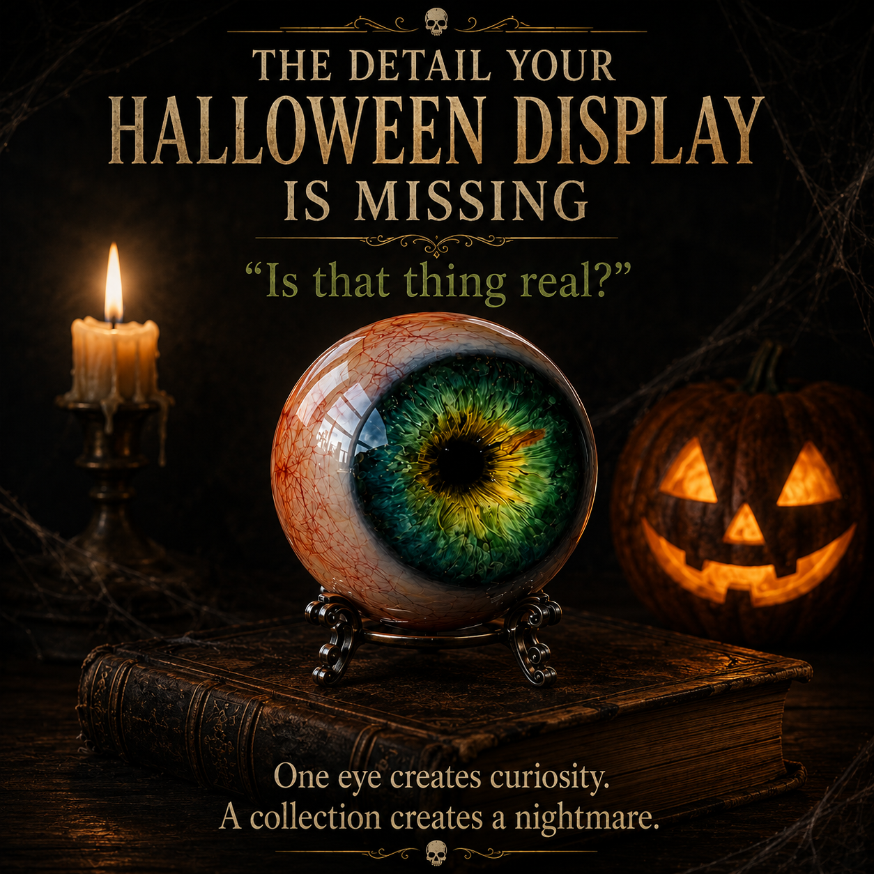 🎃 Halloween Sale — 58% OFF👁️ Halloween Monster Eye Orb – Hyper-Realistic Creepy Eyeball Decor