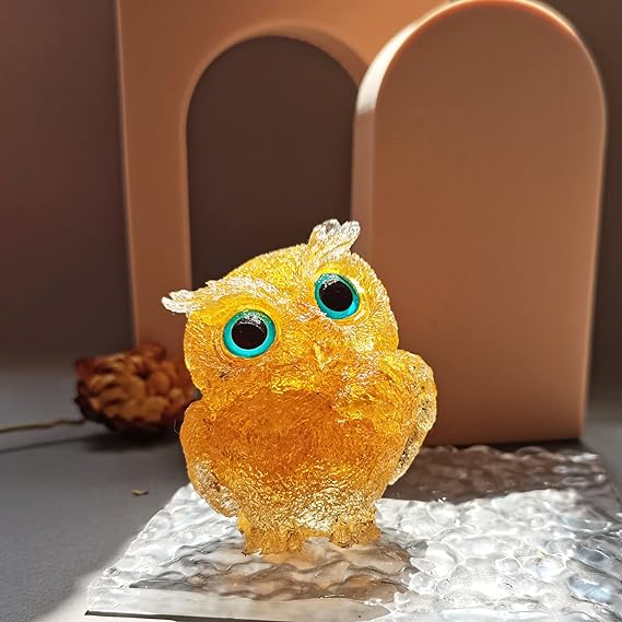 🦉✨ Natural Amethyst Crystal Owl Handmade Appalachian Workshop Piece
