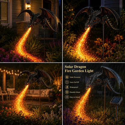 🔥Last Day 50% OFF -Solar Dragon Fire Garden Light