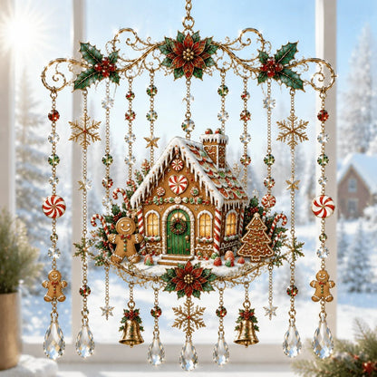 🔥Last Day 49% OFF - Handmade Christmas Stained Glass Window Hanging