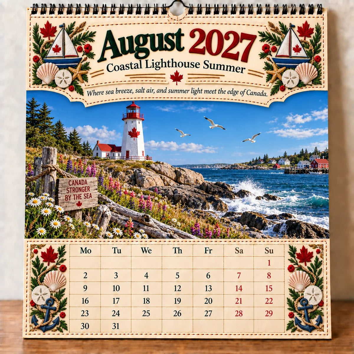 🇨🇦🍁 2027 Canada 160th Anniversary Commemorative Wall Calendar 🍁🇨🇦