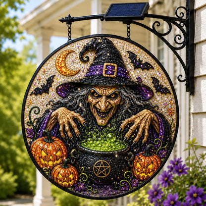 💥LAST DAY 57% OFF - 🎃 Solar Halloween LED Hanging Sign Light 👻 (📦Buy 2 Free Shipping)