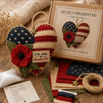 🔥LAST DAY 49% OFF-🎉DIY Patriotic Poppy Cross Ornament Kit