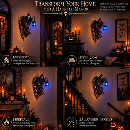 🎃 50 % Rabatt | Soul Harvester™ Wanddeko-Laterne im Grusel-Look 👻