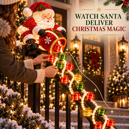 🔥Last Day 50% OFF 🎅 Santa Magic Gift Cascade Railing Light