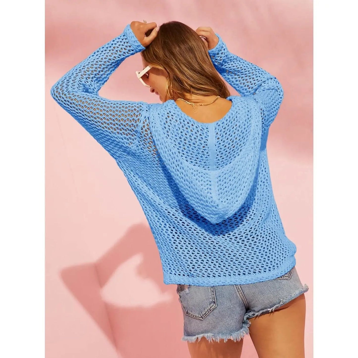 🔥LAST DAY 50% OFF - Women's Crochet Lightweight Cardigan Zip Up