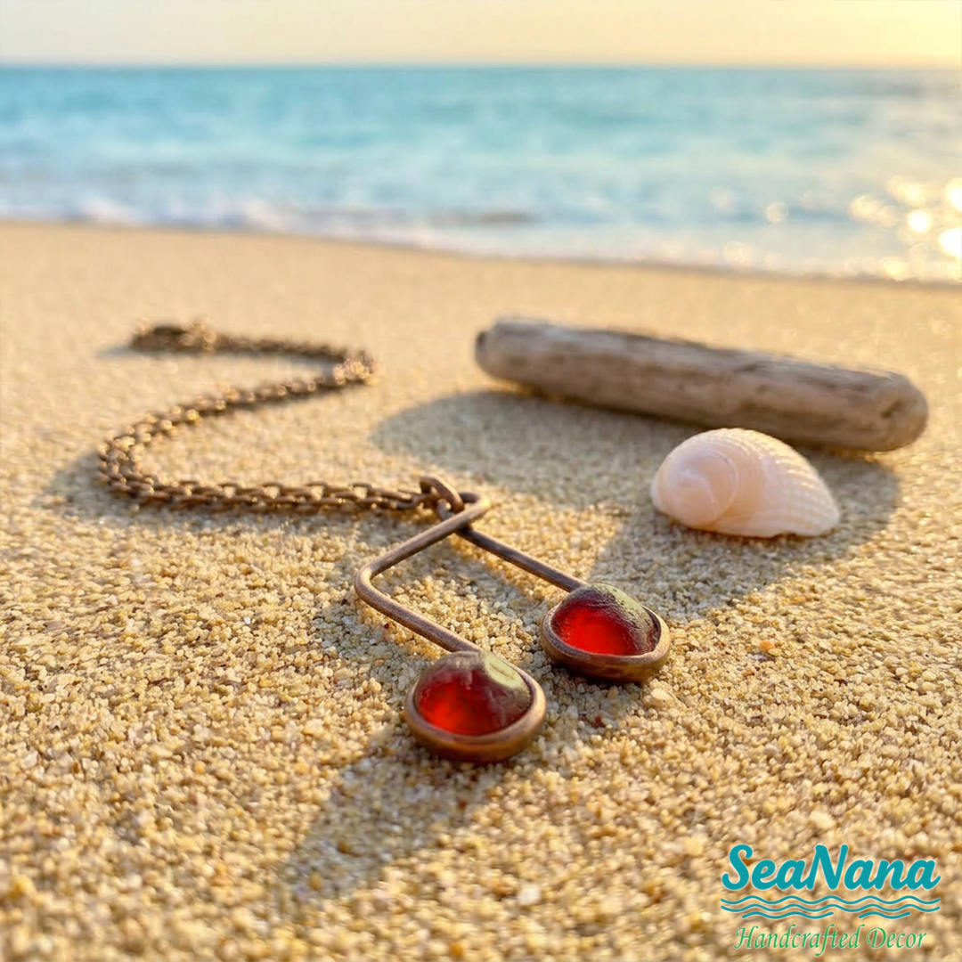 ✨Sea Glass Music Earrings