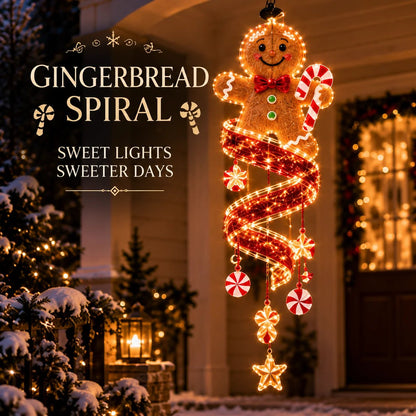 ⏳ Last Day 49% OFF – 🎄Christmas Magic Spiral™ Hanging LED Light Collection