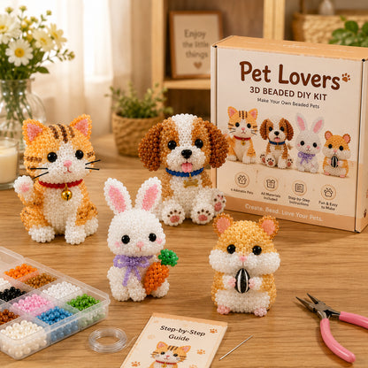 🔥Last Day 50% OFF - 🧵✨ Tiny 3D Beaded Animal DIY Kit