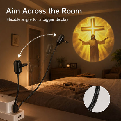 (🎁Last Day 49% OFF)🙏USB Jesus Wall Projection Lamp – Bring Peaceful Worship Glow Into Your Home