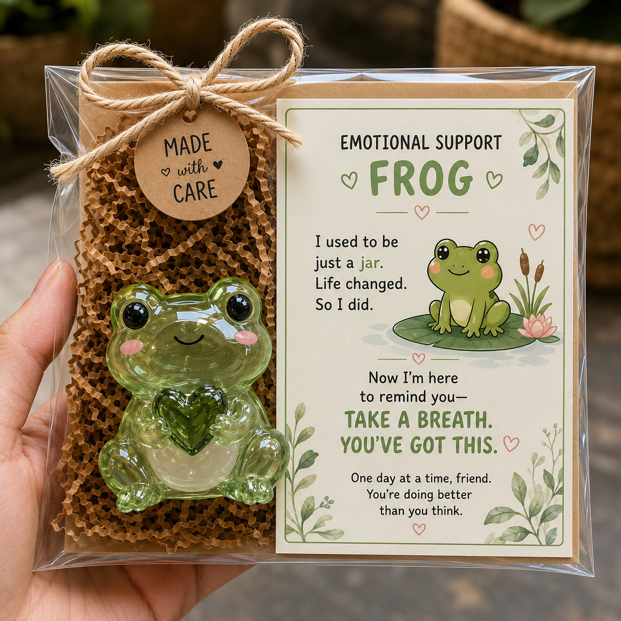 🌸🐝 Emotional Support Glass Animal Gift Set – A Meaningful Little Reminder That You Matter 💕