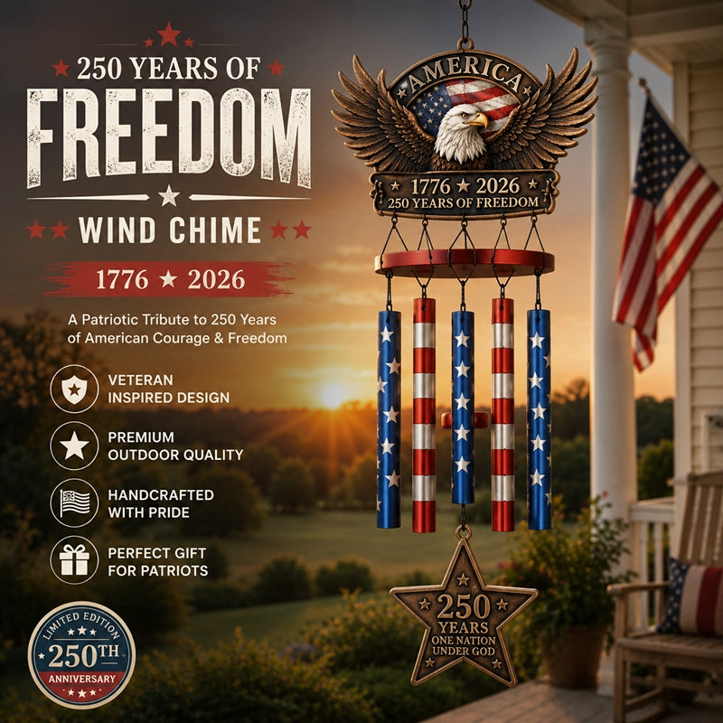 💥Flash Sale - Up To 49% Off ⏰ - 250 Years of Freedom™ Commemorate Wind Chime