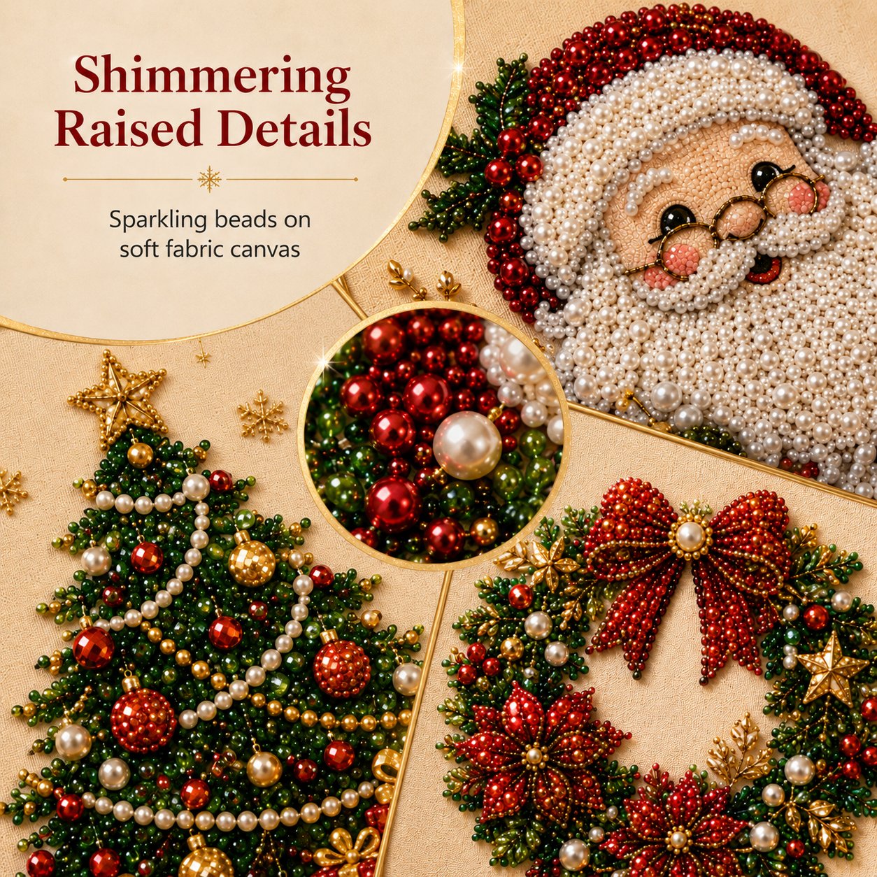 🎄LAST DAY 49% OFF – DIY Christmas Pearl Diamond Painting Art Kit With Frame