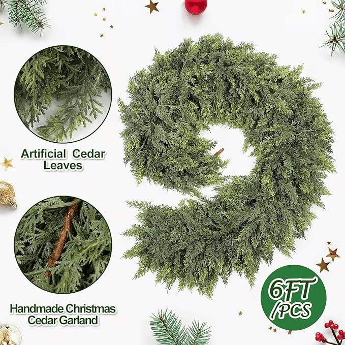 ⛄2026 Christmas Artificial Cedar Garland