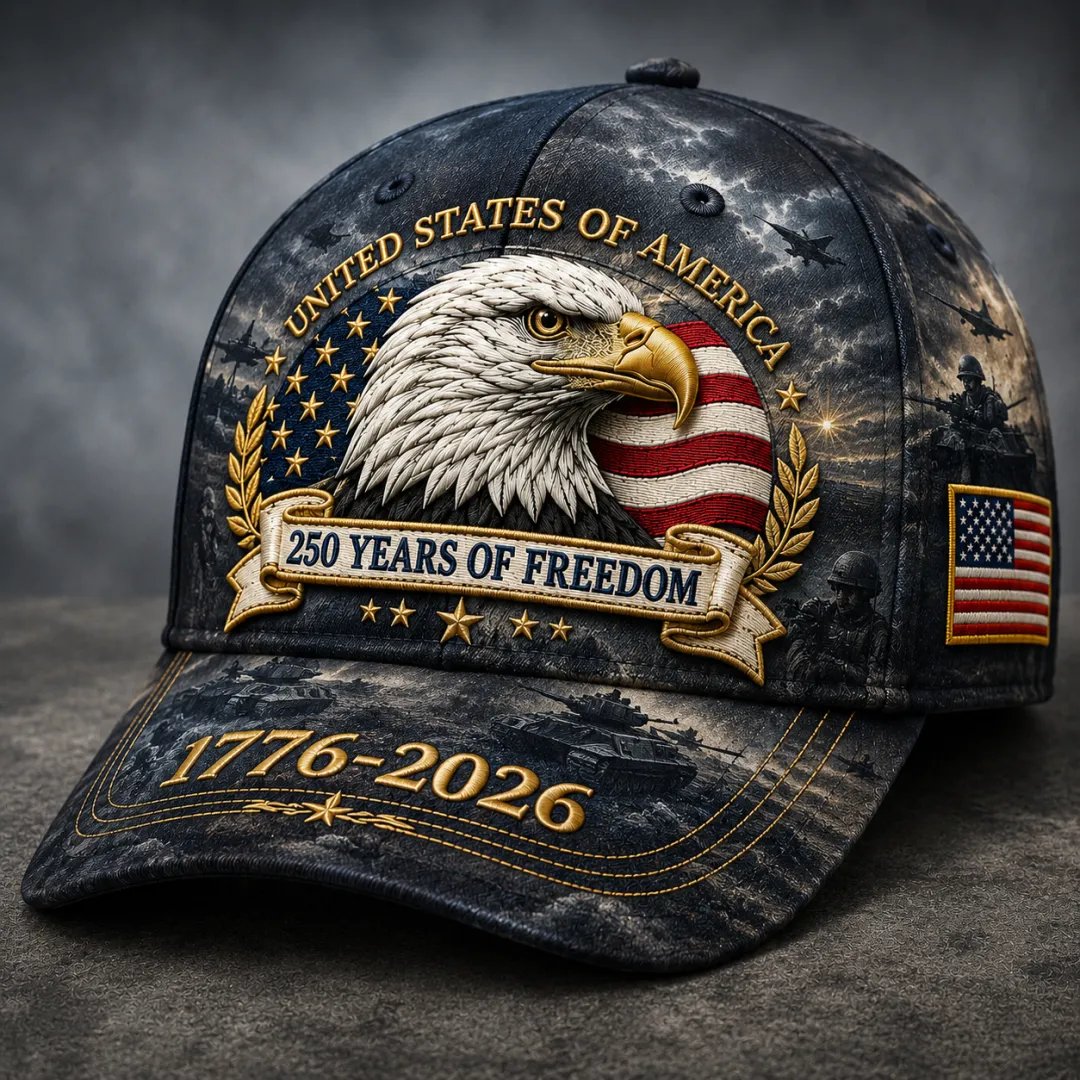 ✨2026 Architecturm®250 Years of Freedom Eagle Cap | Embroidered Patriotic Vintage Baseball Hat – 1776–2026 American Tribute Edition