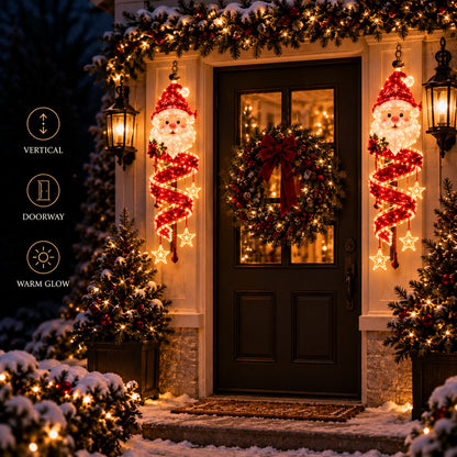 ⏳ Last Day 49% OFF – 🎄Christmas Magic Spiral™ Hanging LED Light Collection