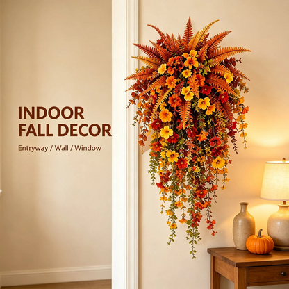 🔥Last Day 50% OFF – 🍂 Artificial Fern for Autumn Outdoor Decor– Autumn Porch & Door Decoration