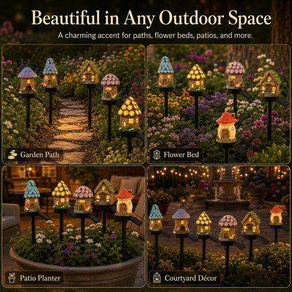 🔥Last Day 49% OFF🍄Solar Fairy-Tale Mushroom Cottage Garden Light💡