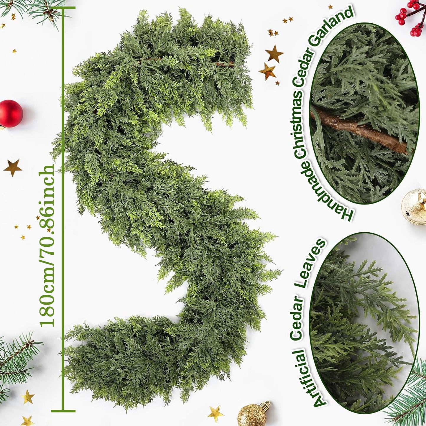 ⛄2026 Christmas Artificial Cedar Garland