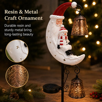 🔥LAST DAY 50% OFF - 🔔 Christmas Moon Solar Stake Light
