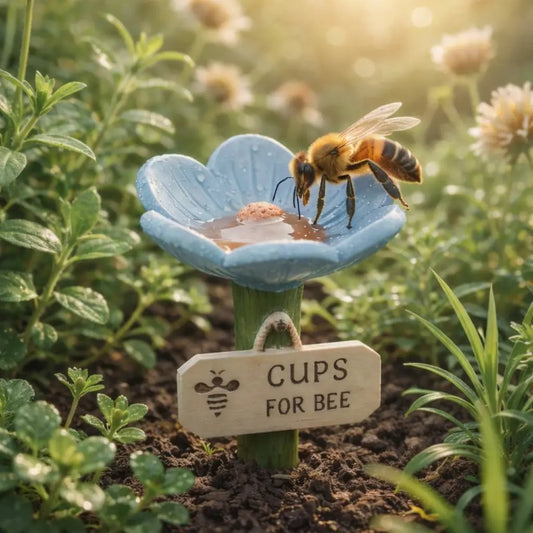 🐝LAST DAY 49% OFF - Flower-Shaped Bee Watering Station💧