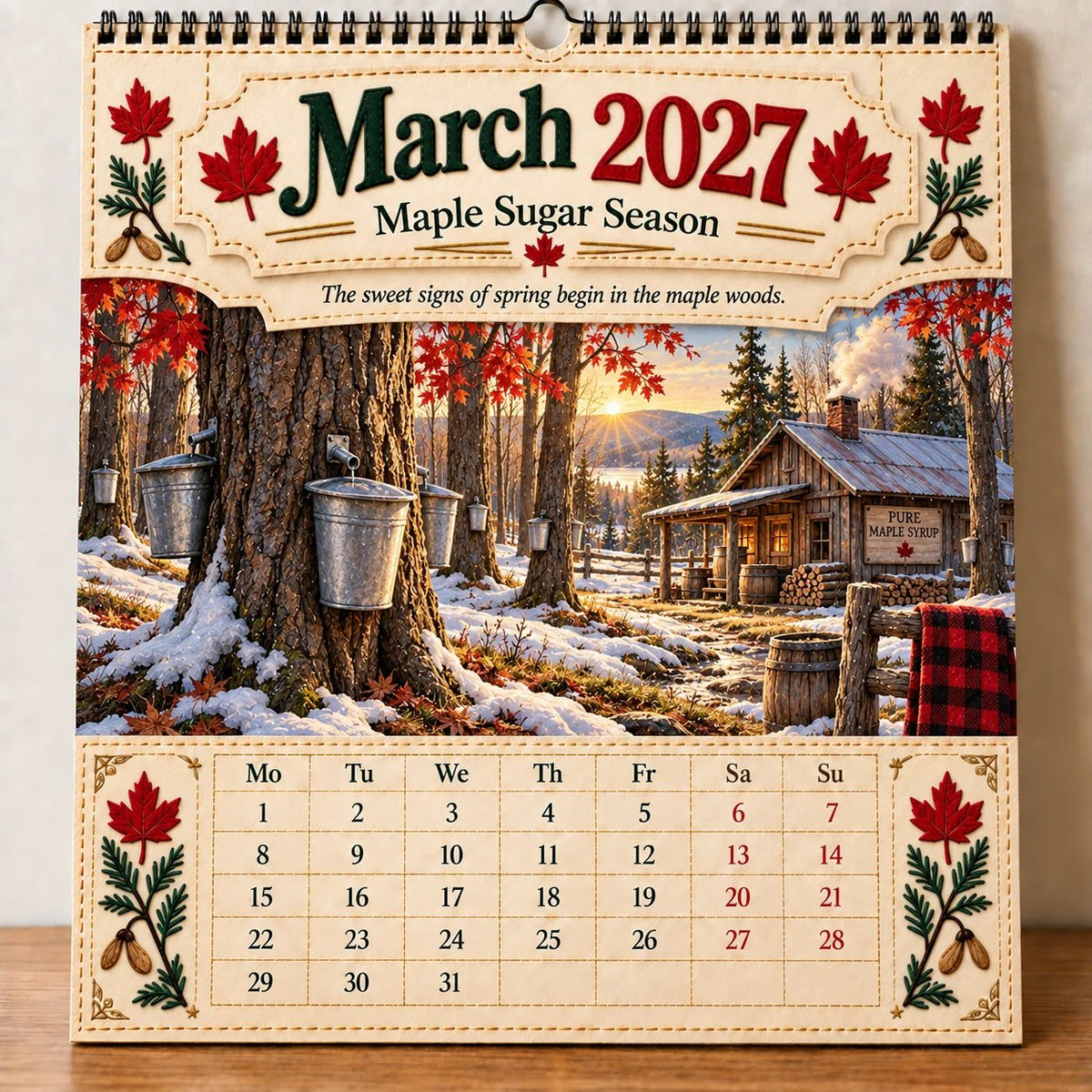 🇨🇦🍁 2027 Canada 160th Anniversary Commemorative Wall Calendar 🍁🇨🇦