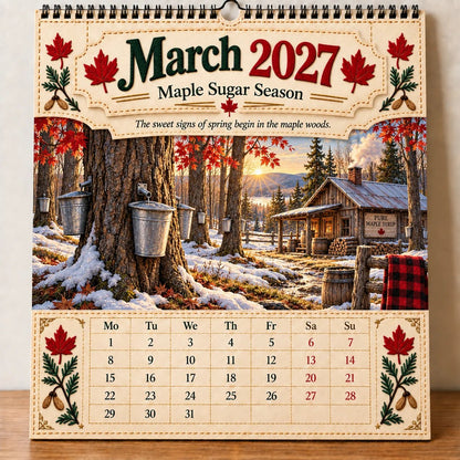 🇨🇦🍁 2027 Canada 160th Anniversary Commemorative Wall Calendar 🍁🇨🇦