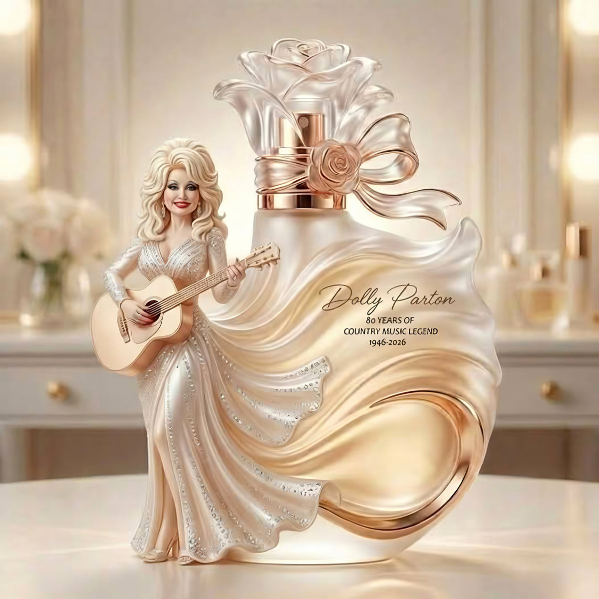 Dolly Patton 80th Anniversary Perfume Bottle