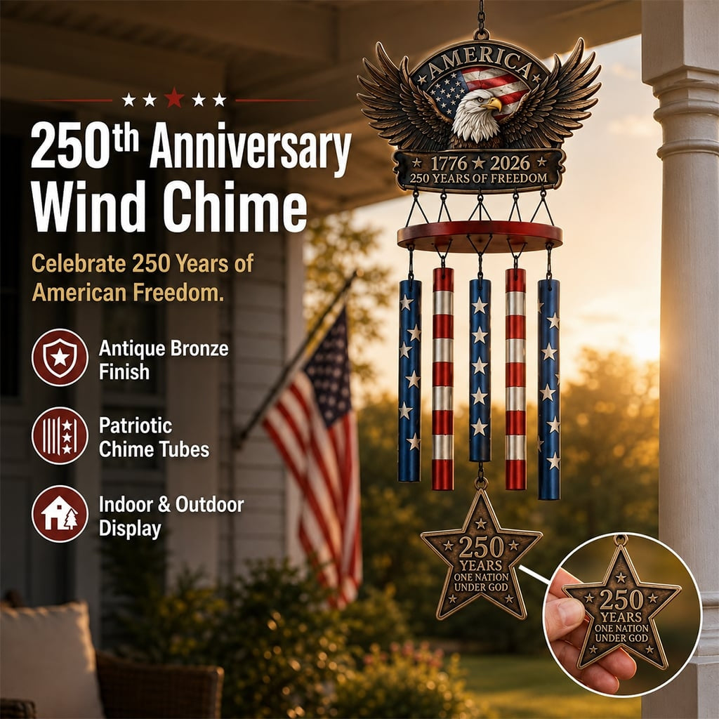 💥Flash Sale - Up To 49% Off ⏰ - 250 Years of Freedom™ Commemorate Wind Chime