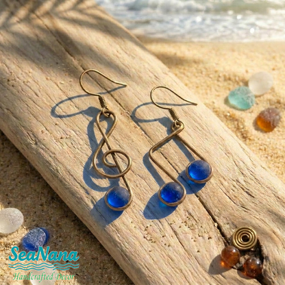 ✨Sea Glass Music Earrings