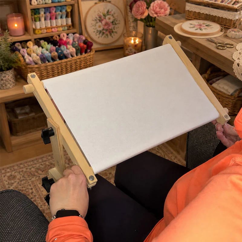 🧵 Adjustable Tabletop Embroidery Stand – Hands-Free Cross Stitch Frame Holder for Comfortable Stitching