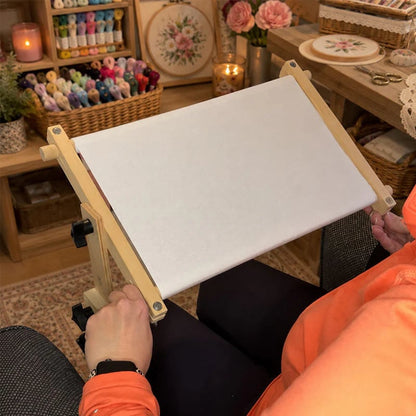 🧵 Adjustable Tabletop Embroidery Stand – Hands-Free Cross Stitch Frame Holder for Comfortable Stitching