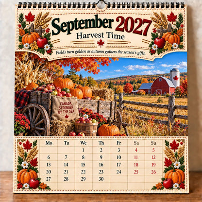 🇨🇦🍁 2027 Canada 160th Anniversary Commemorative Wall Calendar 🍁🇨🇦