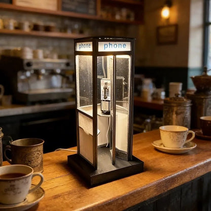 🔥Summer Hot Sale 30%OFF🏮 Vintage Phone Booth Table Lamp – A Touch of Nostalgia, A Glow of Elegance