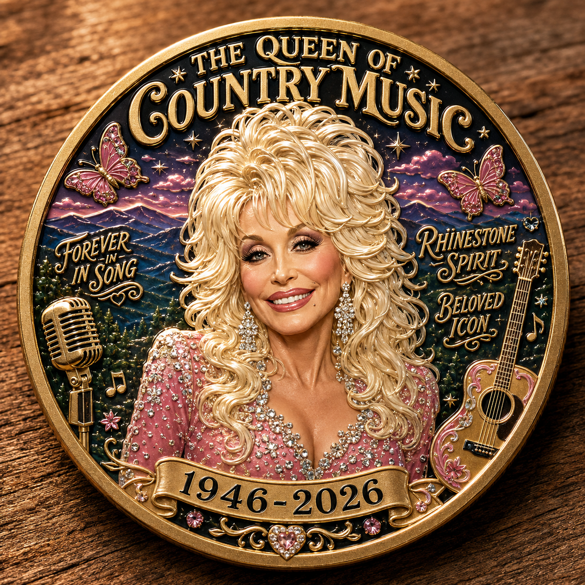 🇺🇸 Last Day Promo: 50% OFF🎸🦋Queen of Country Music Memorial Commemorative Coin