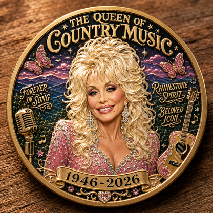 🇺🇸 Last Day Promo: 50% OFF🎸🦋Queen of Country Music Memorial Commemorative Coin