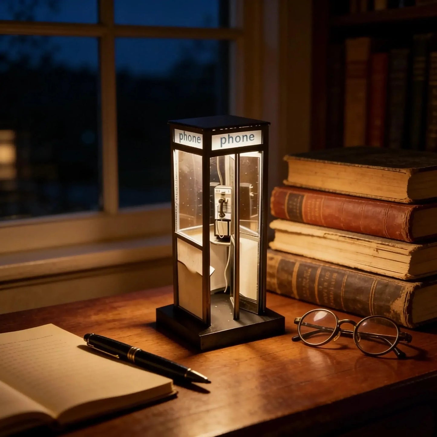 🔥Summer Hot Sale 30%OFF🏮 Vintage Phone Booth Table Lamp – A Touch of Nostalgia, A Glow of Elegance
