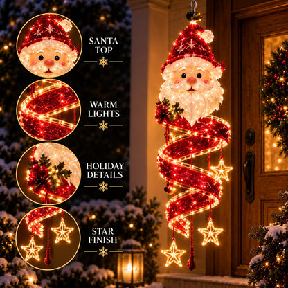 ⏳ Last Day 49% OFF – 🎄Christmas Magic Spiral™ Hanging LED Light Collection