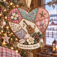 Patchwork Heart Guita🎸🧵
