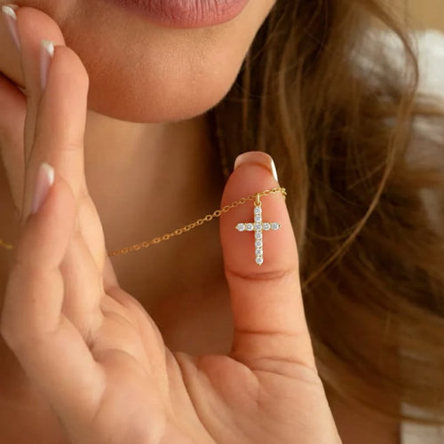🎁LAST DAY 49% OFF - 💕Crystal Cross Necklace