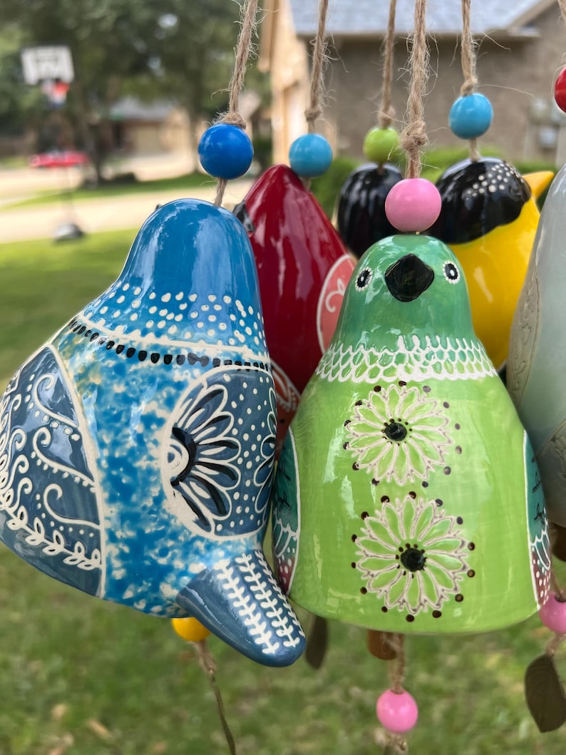 🐦Hand-Painted Ceramic Bird wind Chimes (Handmade by Jordan Maynard®)-Buy 2 Free Shipping